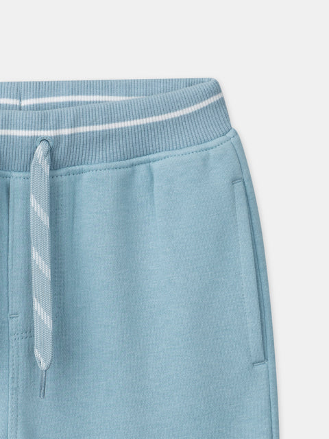 Blue Cotton Rich Joggers
