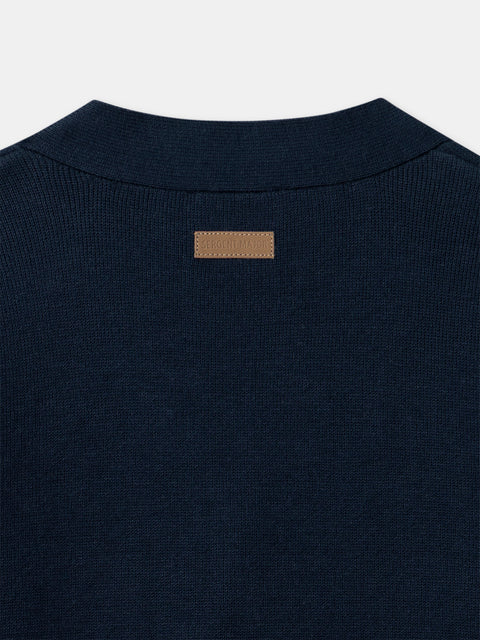 Navy Cotton Cardigan