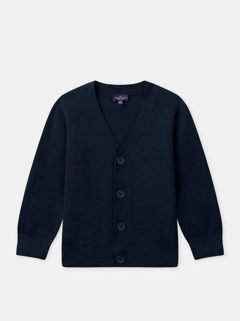 Navy Cotton Cardigan