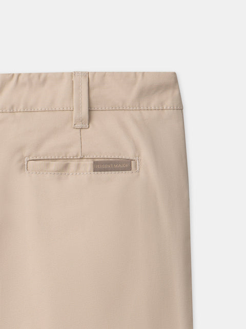 Beige Cotton Twill Trousers