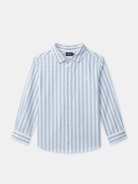Blue Stripe Cotton Shirt