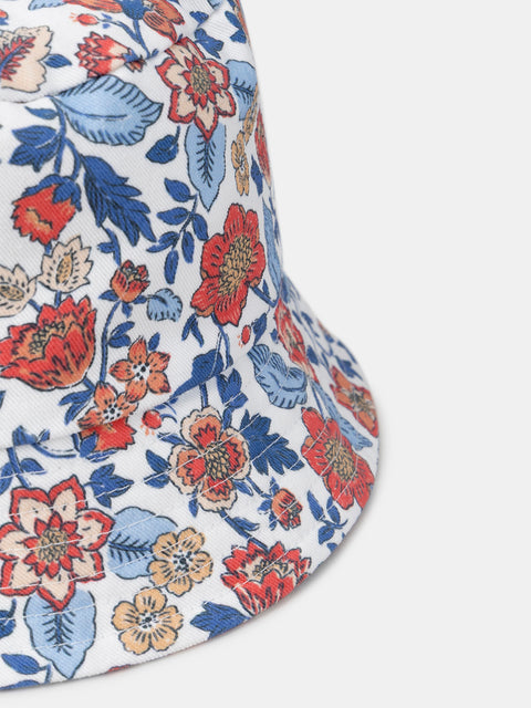 Floral Print Cotton Bucket Hat