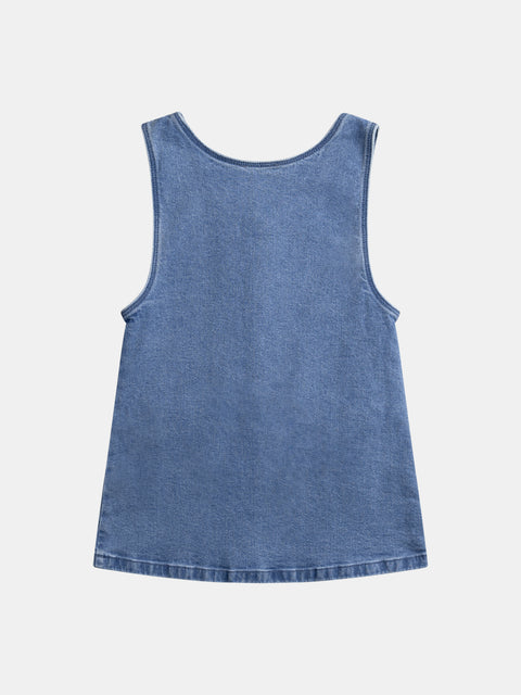 Denim Pinafore Dress