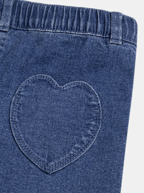 Flared Blue Denim Jeans
