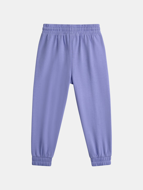 Purple Cotton Fleece Joggers