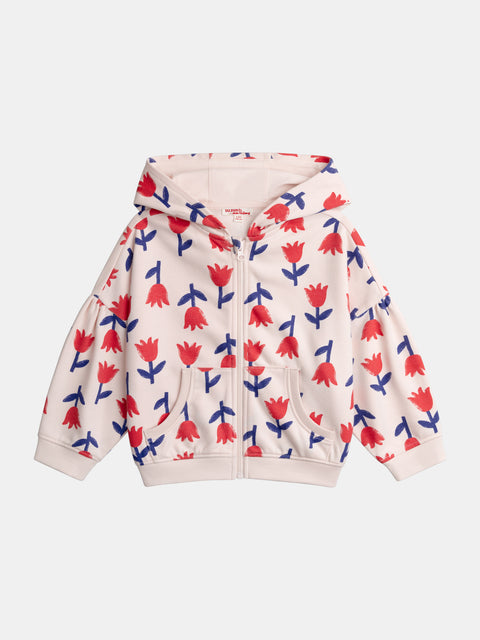 Tulip Print Cotton Rich Hoodie