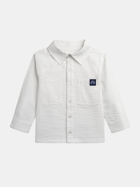 White Cotton Gauze Shirt