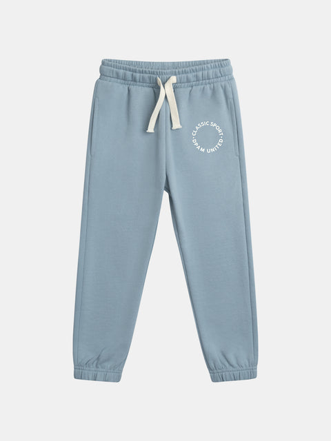 Blue Cotton Rich Joggers