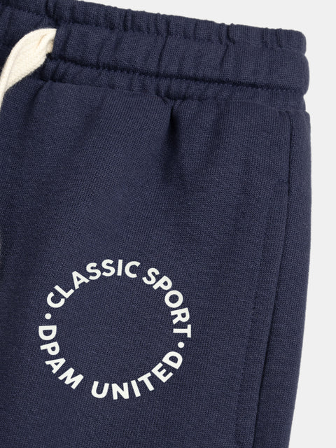 Navy Cotton Rich Joggers