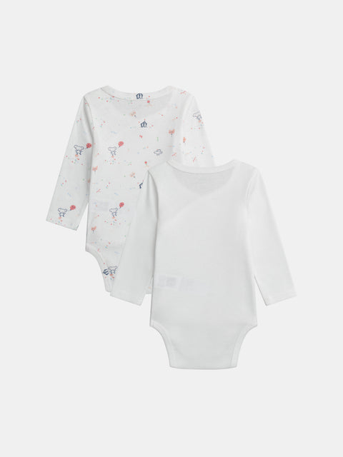 2 Pack Newborn Cotton Bodysuits