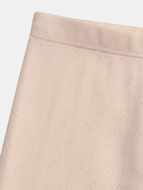 Newborn White Fleece Sweatshirt & Matching Peach Legging