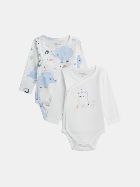 2 Pack Newborn Cotton Bodysuits