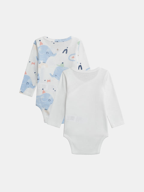 2 Pack Newborn Cotton Bodysuits