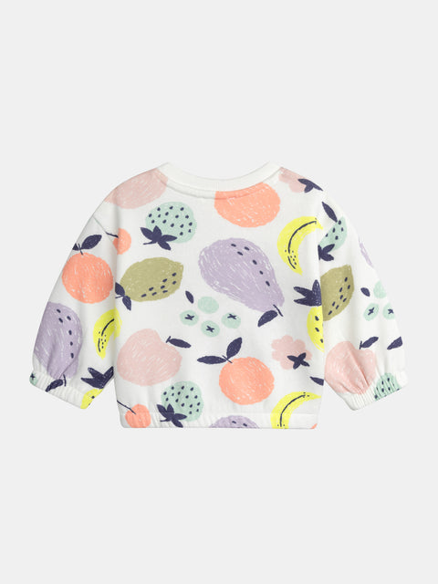 Graphic Print Cotton Sweatshirt & Matching Joggers