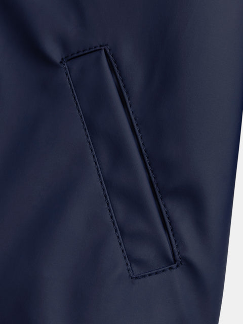 Lined Navy Raincoat