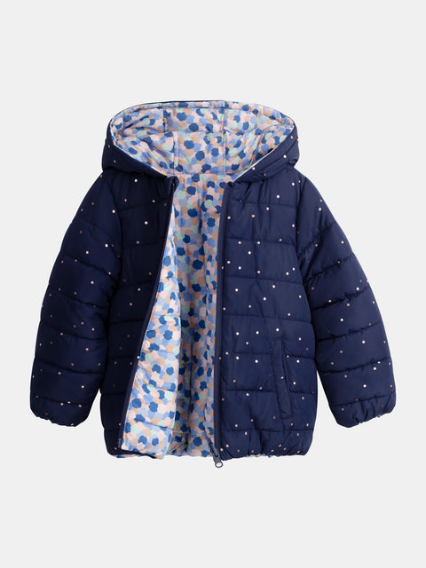 Reversible Blue Printed Jacket