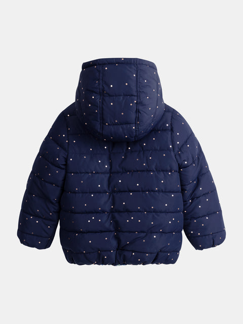 Reversible Blue Printed Jacket