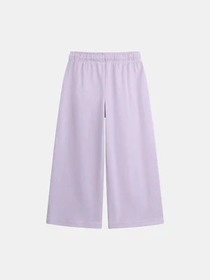 Purple Cotton Jersey Joggers