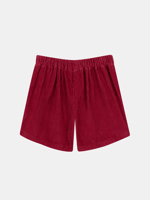 Red Corduroy Skort
