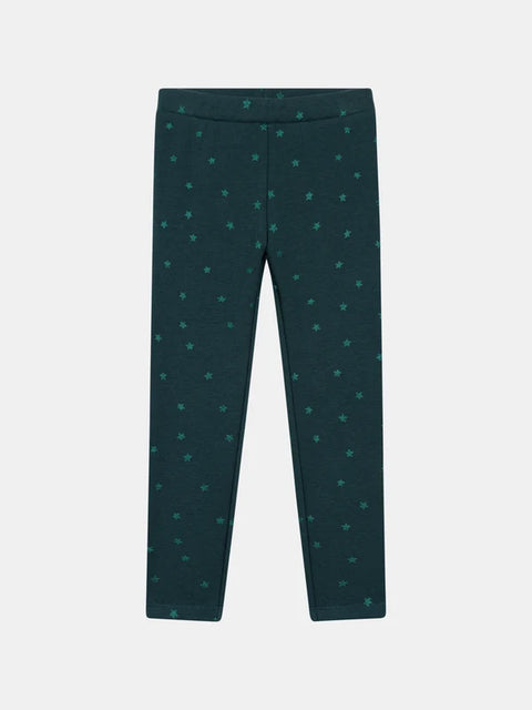 Green Polar Fleece Lined Leggings