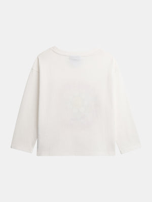 Off White Glow In The Dark Smiley Face Cotton T-shirt