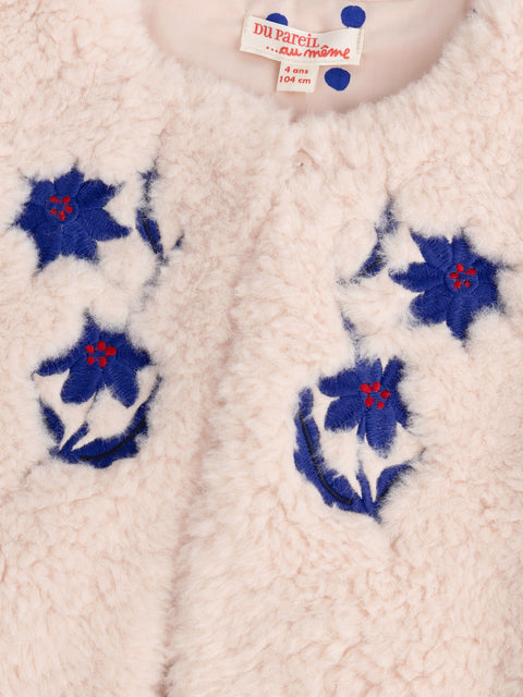 Rose Pink Reversible Embroidered Gilet