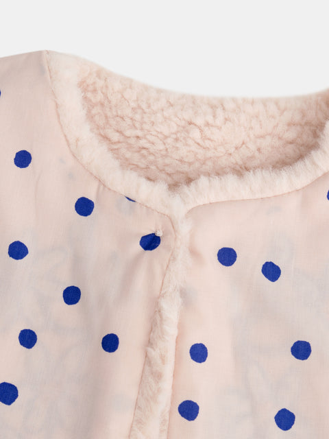 Rose Pink Reversible Embroidered Gilet