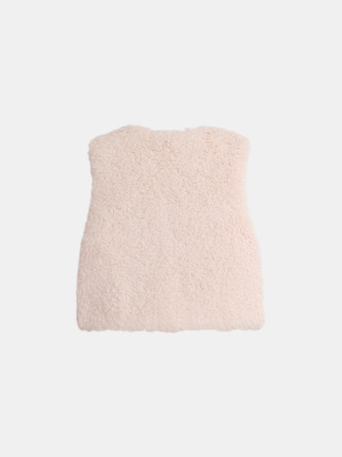 Rose Pink Reversible Embroidered Gilet