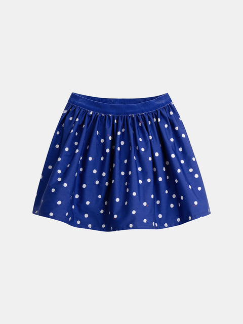 Reversible Floral Print Cotton Skirt