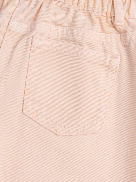 Rose Pink Balloon Cotton Twill Trousers