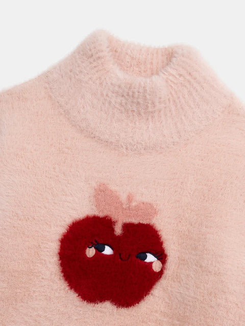 Pink Apple Pattern Jumper
