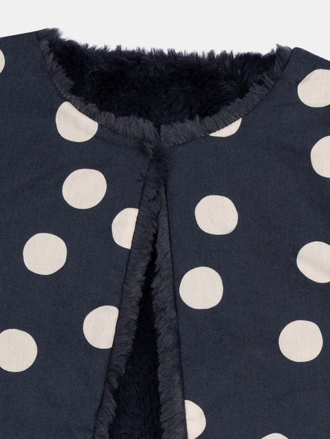 Reversible Charcoal Grey Faux Fur Gilet