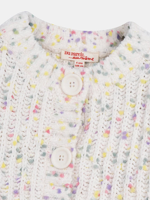Off White Chenille Cardigan