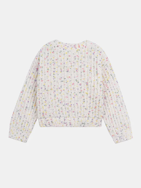 Off White Chenille Cardigan
