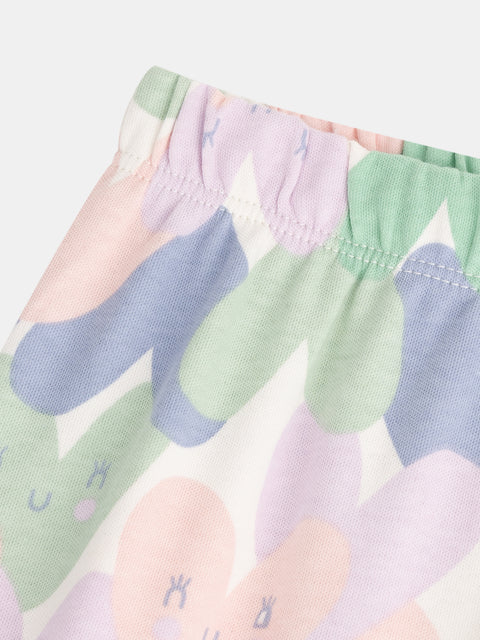 Cream Heart Print Cotton pyjamas