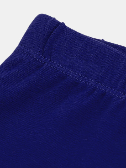 Blue Dove Print Velour Pyjamas