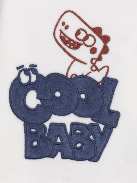 Grey "Cool Baby" Velour Pyjamas