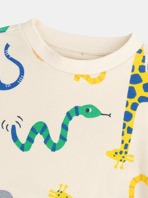 Exotic Animal Print Cotton Pyjamas