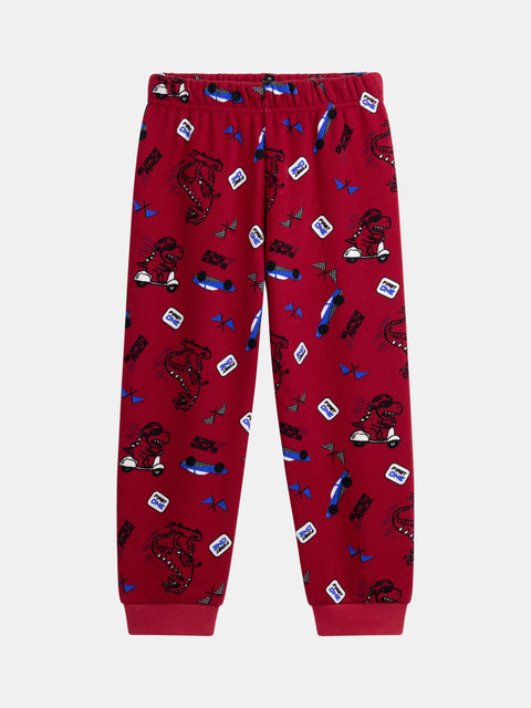 Red Racing Car Velour Pyjamas