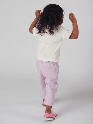 Lilac Cotton Twill Trousers