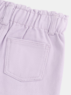 Lilac Cotton Twill Trousers