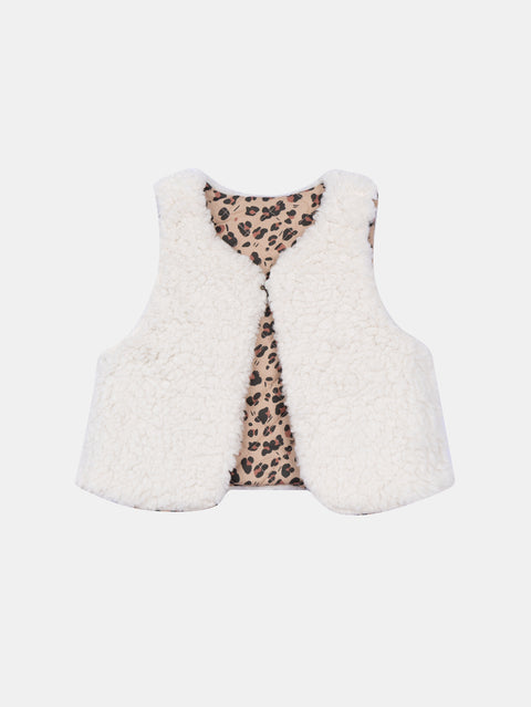 Reversible Animal Print Gilet