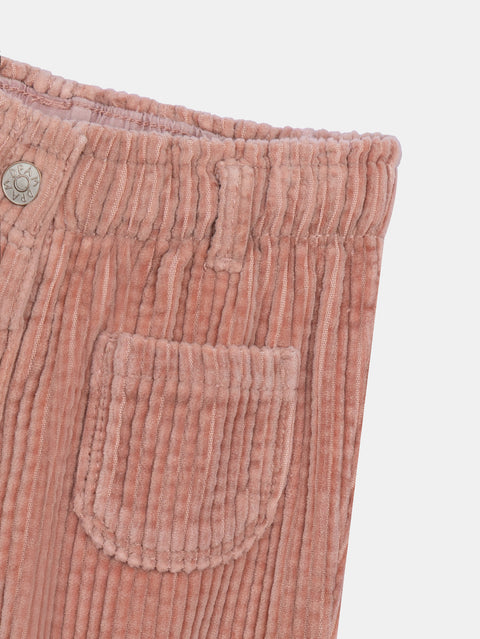 Lined Pale Pink Corduroy Trousers