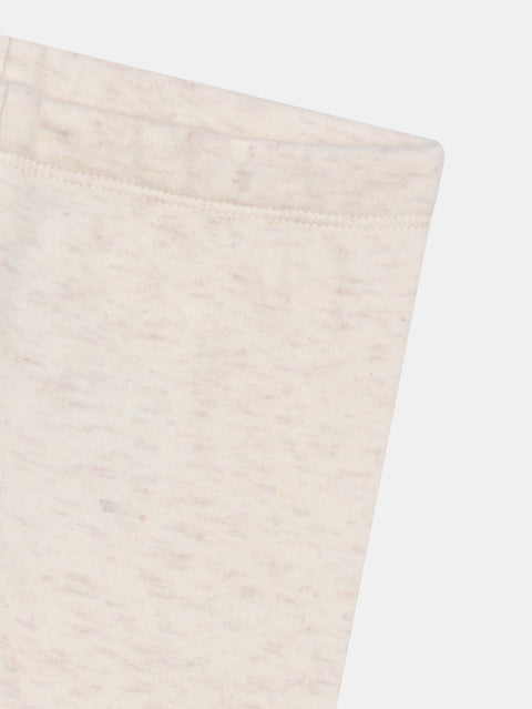 Cream Polar Fleece Leggings