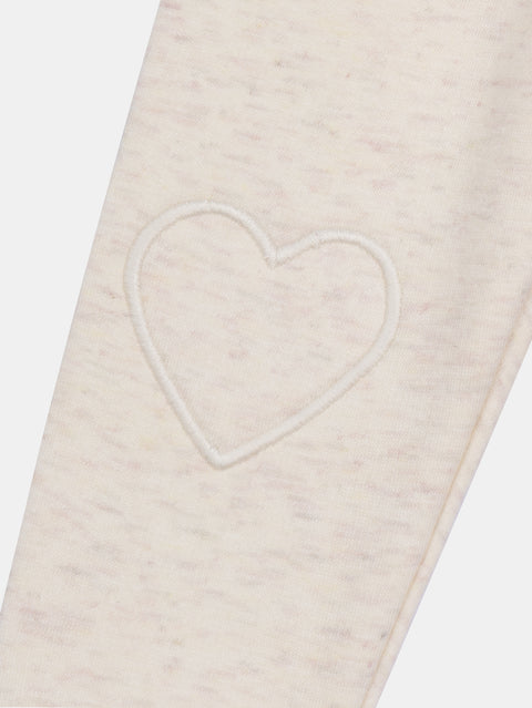 Cream Polar Fleece Leggings