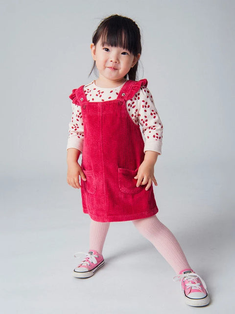 Lined Brick Red Velour Dress