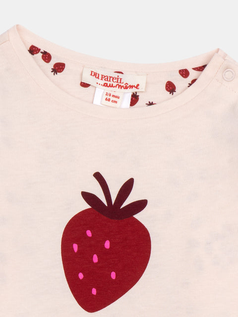 Reversible Pink Cotton T-shirt