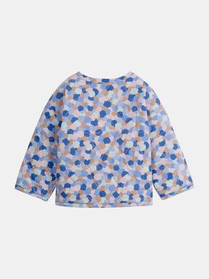 Reversible Pink Quilted Cotton Chambray Jacket