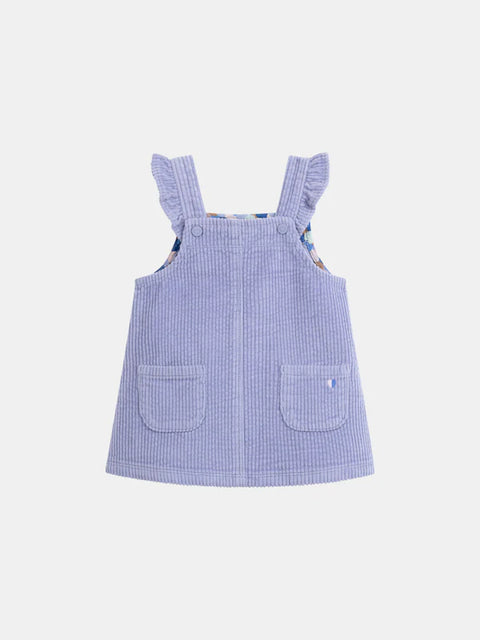 Lined Blue Velour Dress