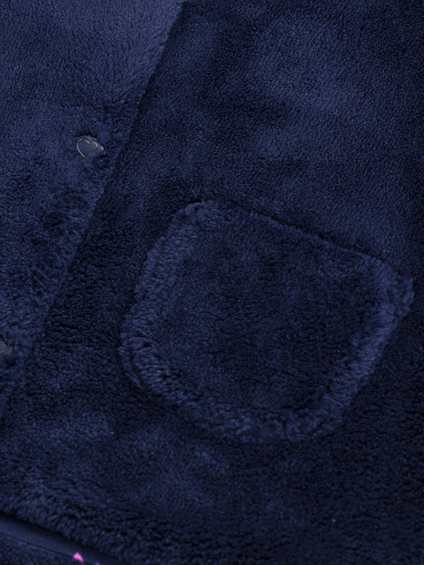 Reversible Navy Cardigan